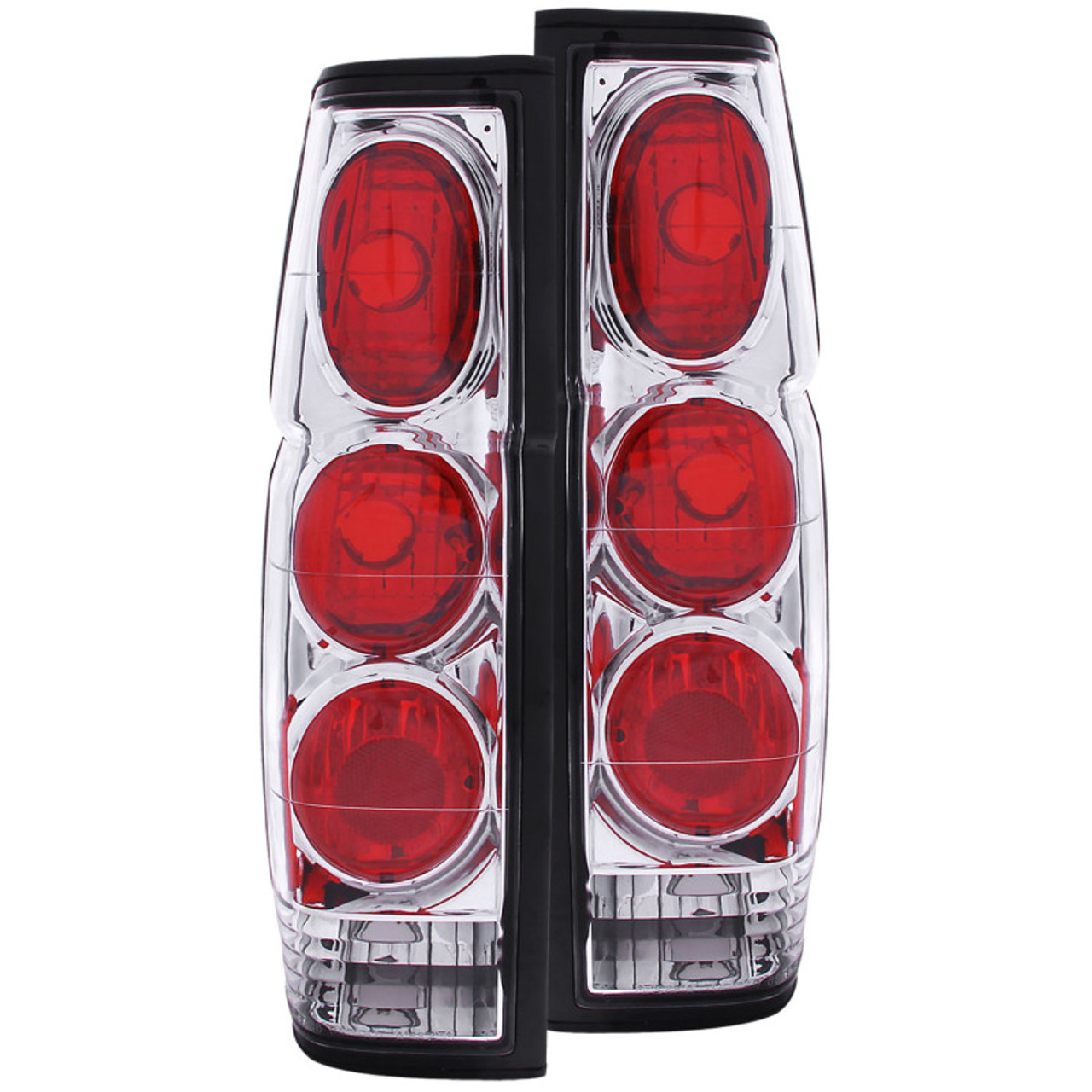 ANZO 1986-1997 Nissan Hardbody Taillights Chrome - 211116