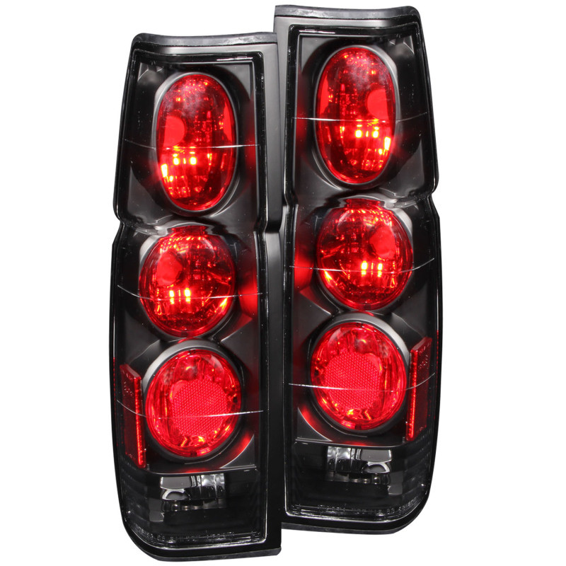 ANZO 1986-1997 Nissan Hardbody Taillights Black - 211118
