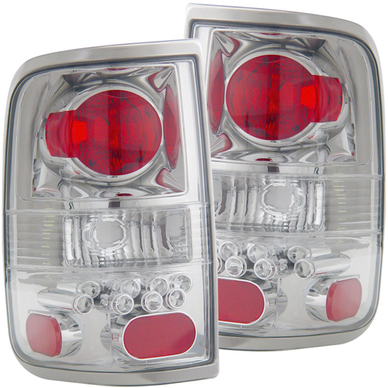 ANZO 2004-2008 Ford F-150 Taillights Chrome - 211138