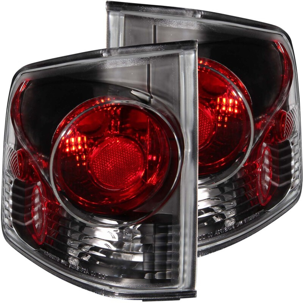 ANZO 1995-2005 Chevrolet S-10 Taillights Dark Smoke 3D Style - 211165