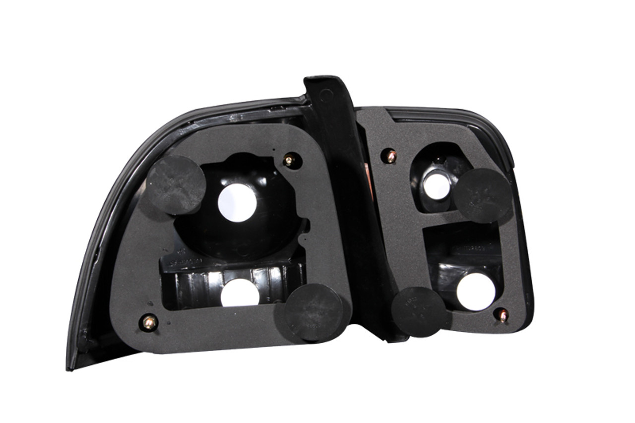 ANZO 1996-1997 Honda Accord Taillights Black - 221039