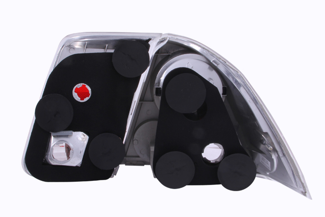 ANZO 2001-2004 Honda Civic Taillights Chrome - 221047