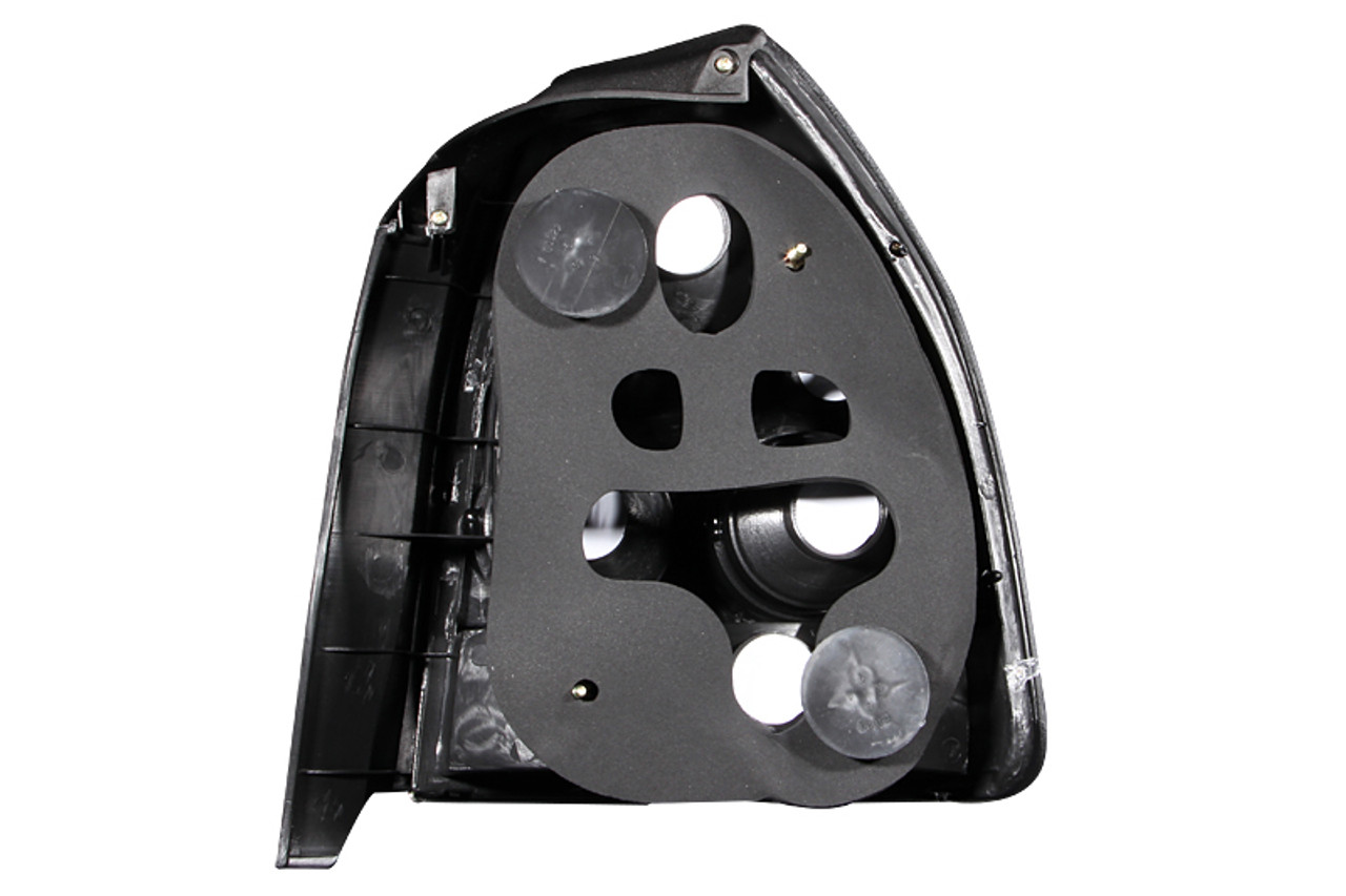 ANZO 1996-2000 Honda Civic Taillights Black - 221065