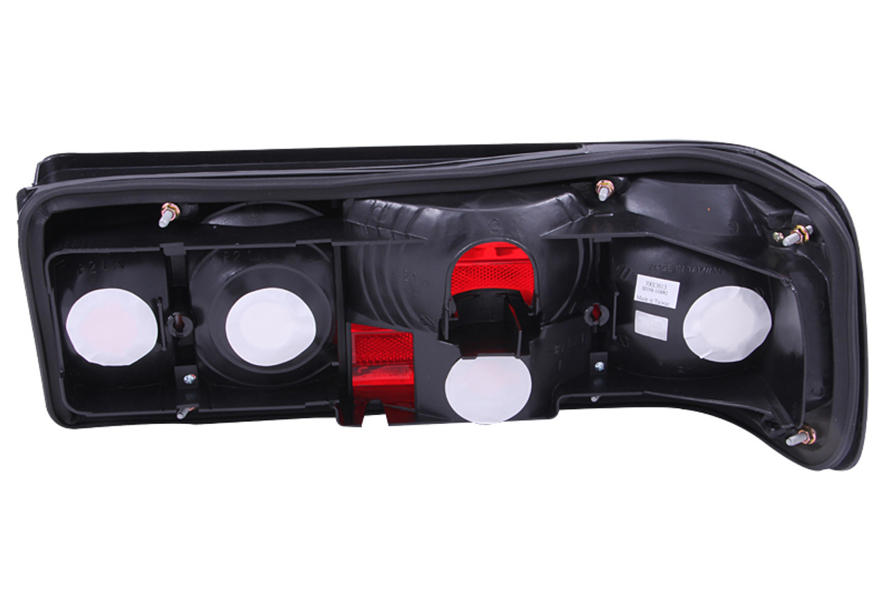 ANZO 1986-1991 Mercedes Benz S Class W126 Taillights Red/Clear - 221132