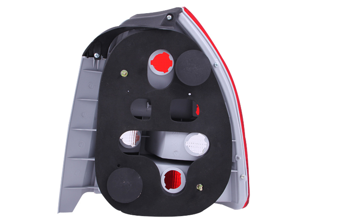 ANZO 1996-2000 Honda Civic Taillights Red/Clear - 221135