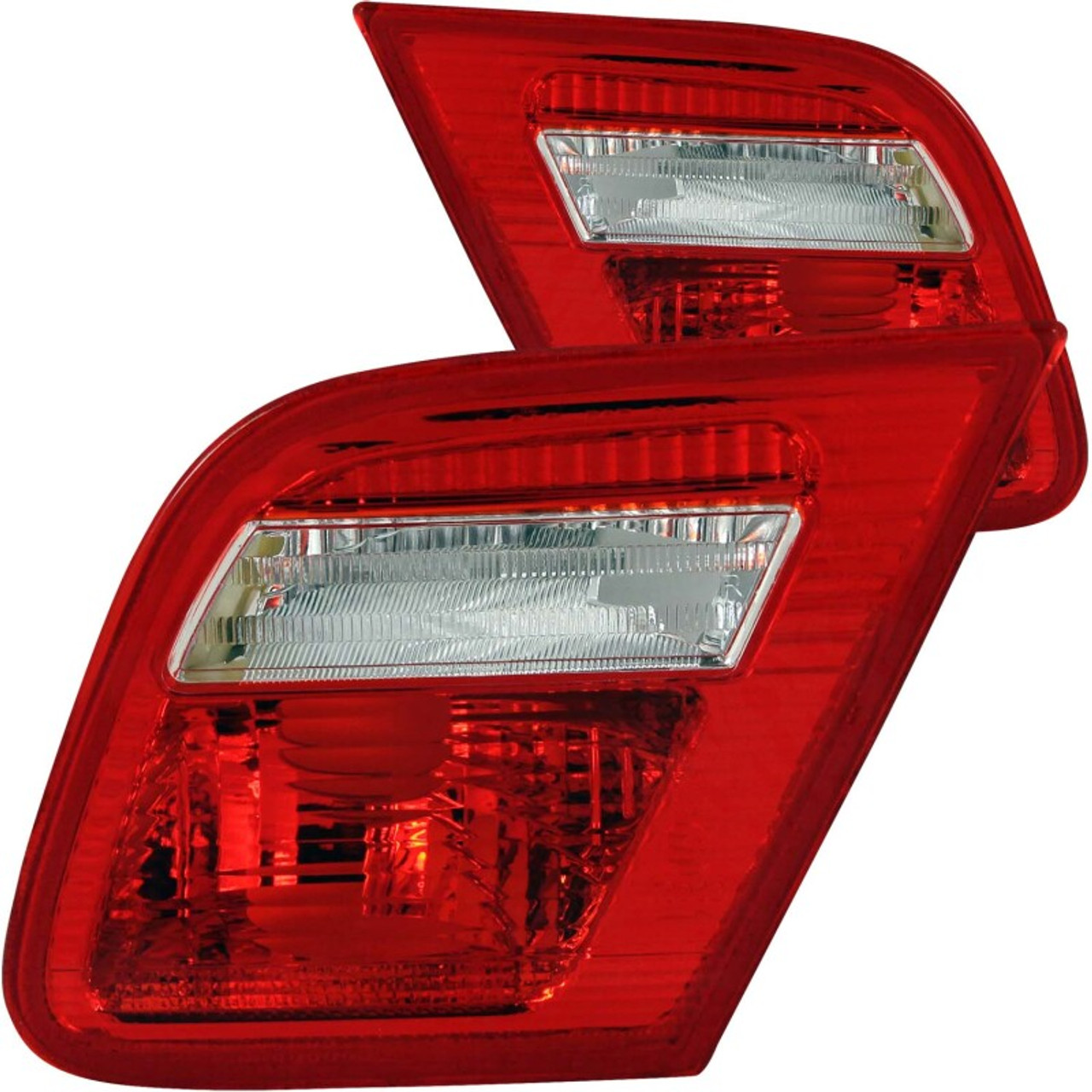 ANZO 2000-2003 BMW 3 Series E46 Taillights Red/Clear - Inner - 221164