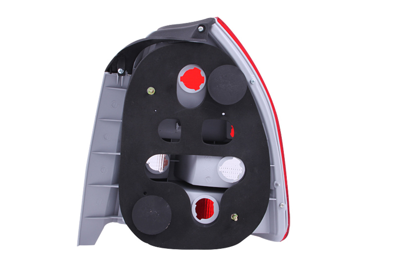 ANZO 1996-2000 Honda Civic Taillights Red/Smoke - 221193