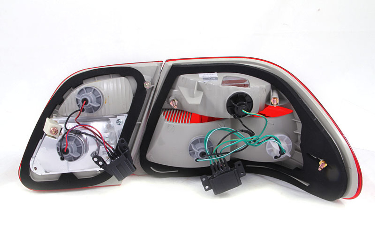 ANZO 1996-2002 Mercedes Benz E Class W210 Taillights Red/Smoke G2 - 221207