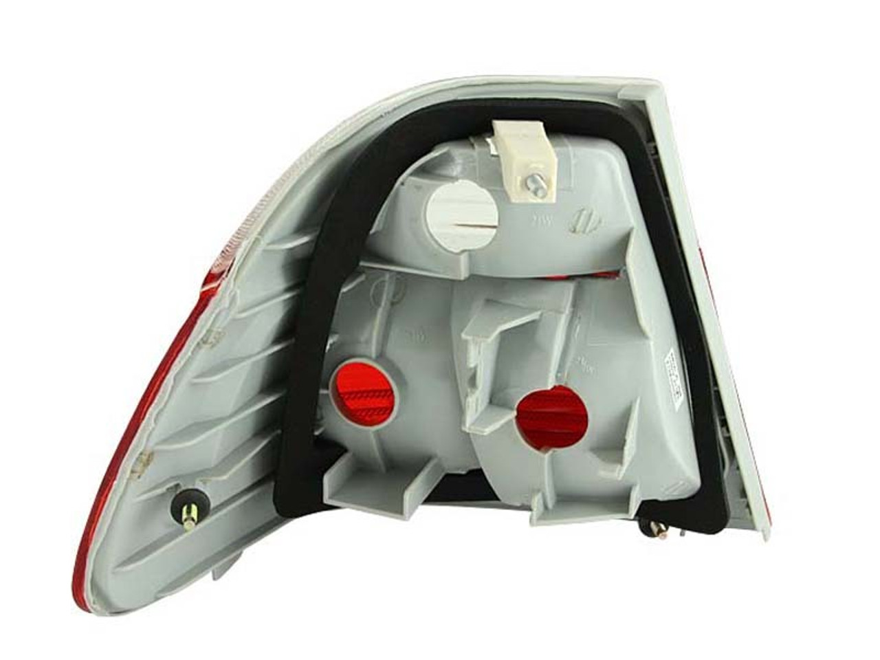 ANZO 1999-2001 BMW 3 Series E46 Taillights Red/Clear - 221218