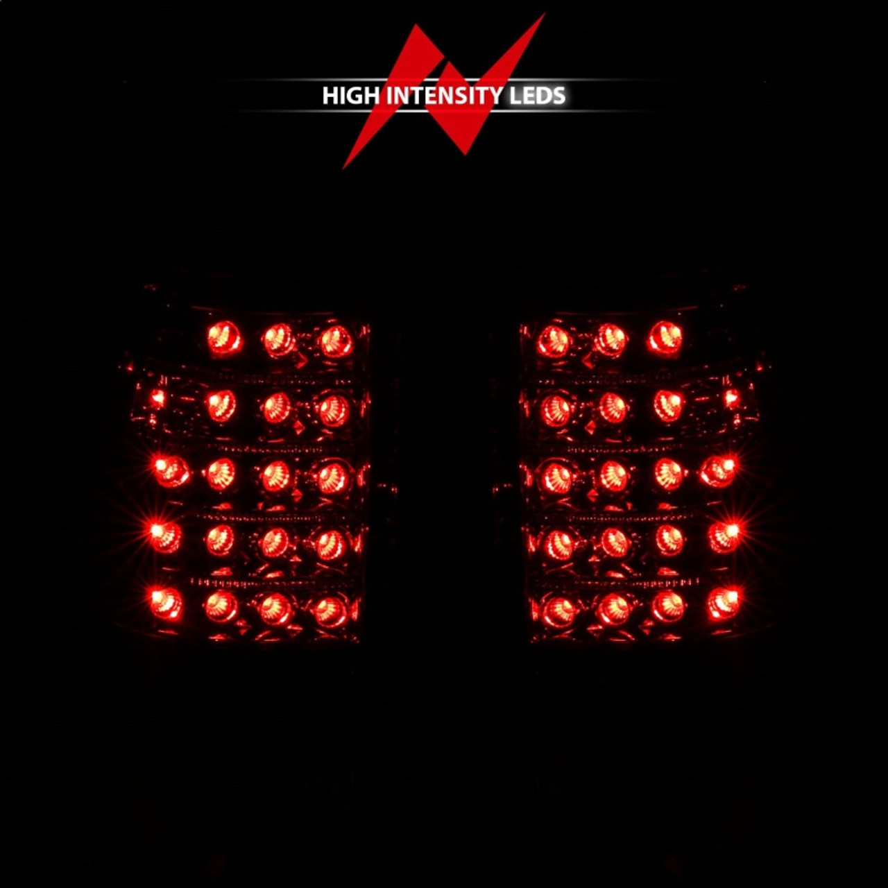 ANZO 1999-2007 Chevrolet Silverado 1500 LED Taillights Red/Clear - 311010