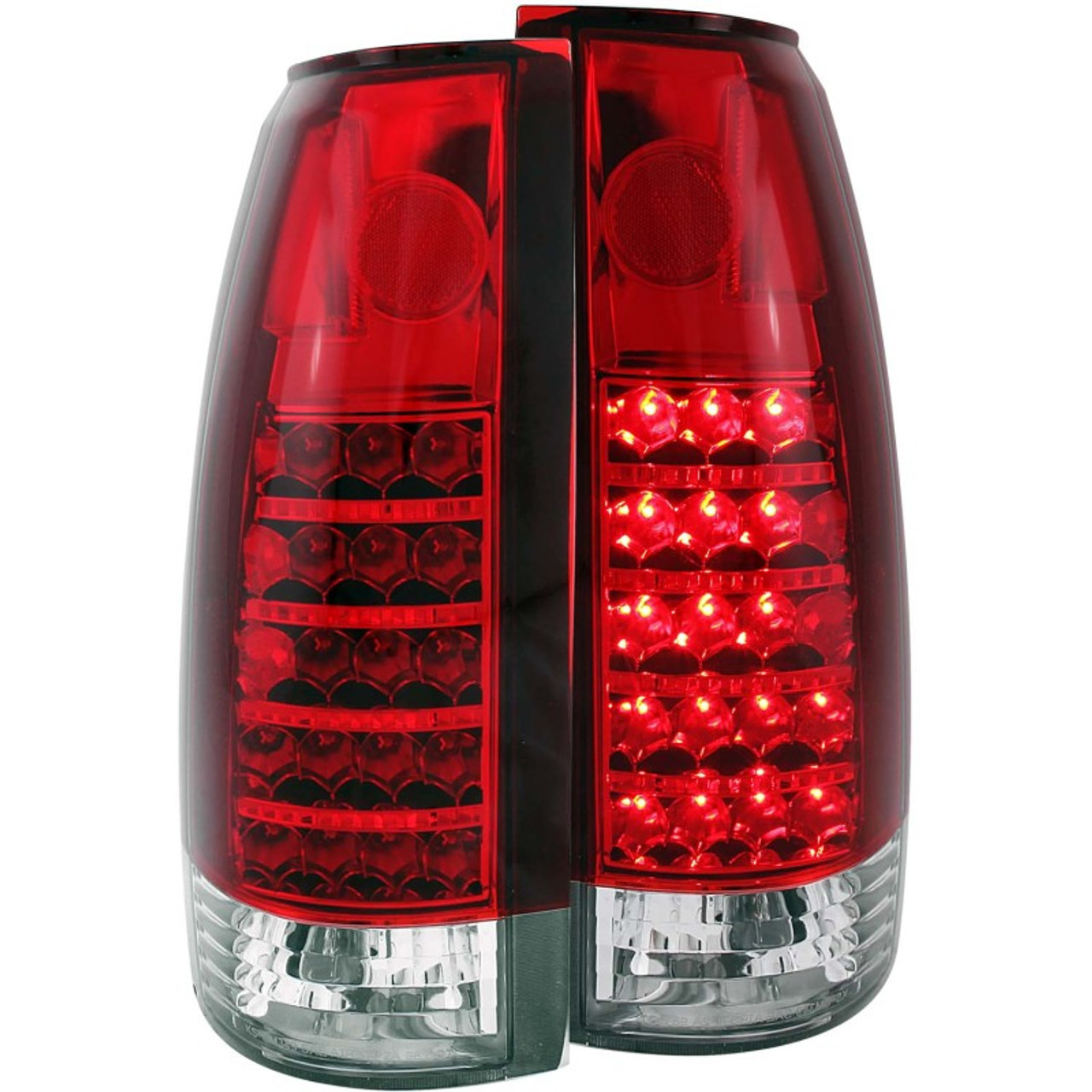 ANZO 1999-2000 Cadillac Escalade LED Taillights Red/Clear - 311057