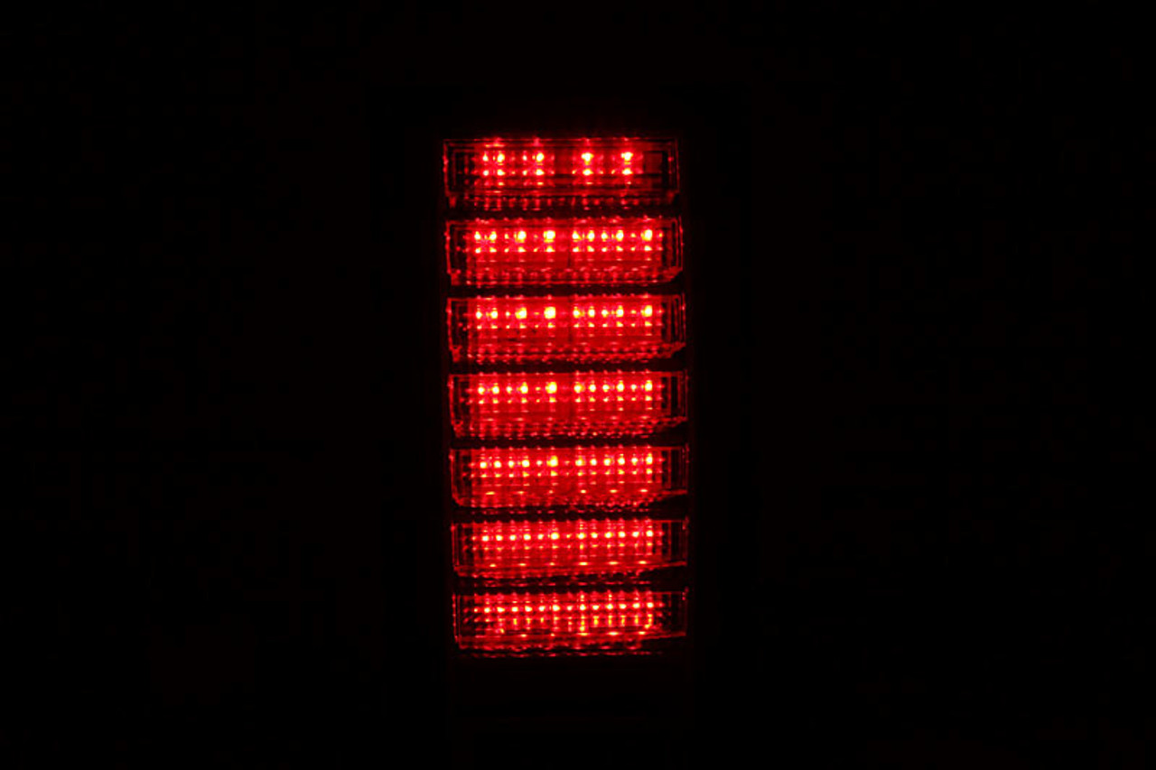 ANZO 2003-2009 Hummer H2 LED Taillights Red/Clear - 311068
