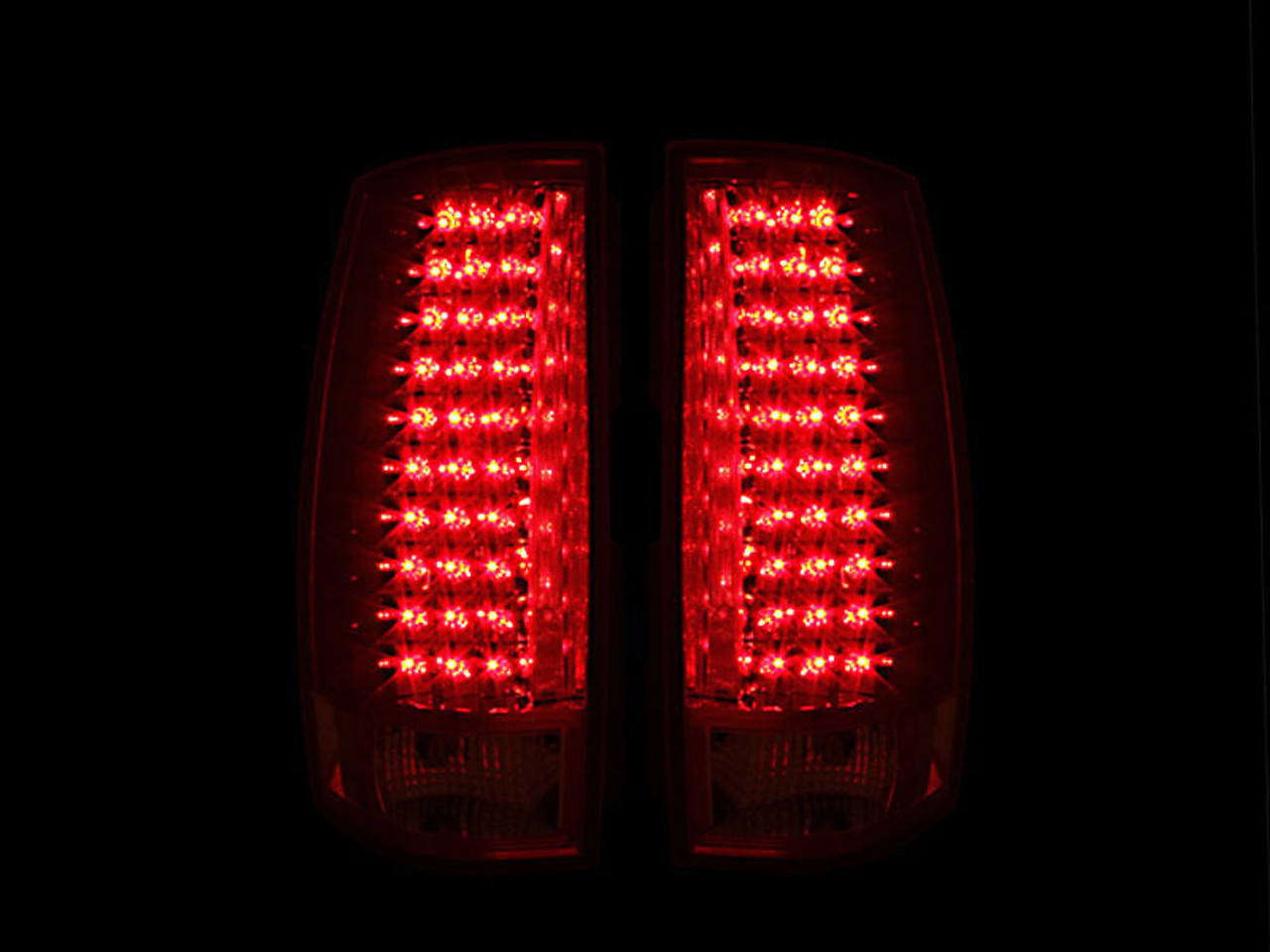 ANZO 2007-2014 Chevrolet Suburban LED Taillights Red/Clear G4 - 311141