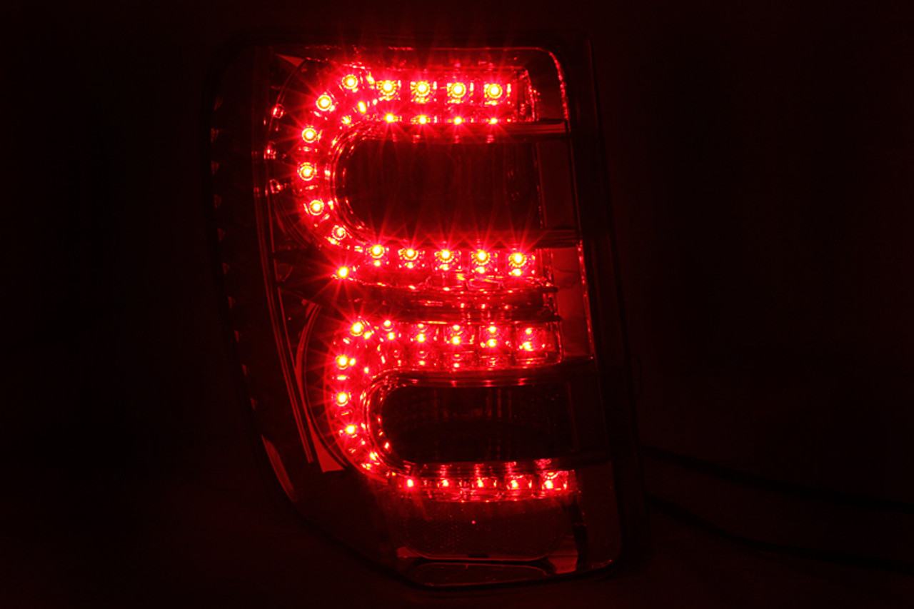 ANZO 1999-2004 Jeep Grand Cherokee LED Taillights Red/Smoke - 311180