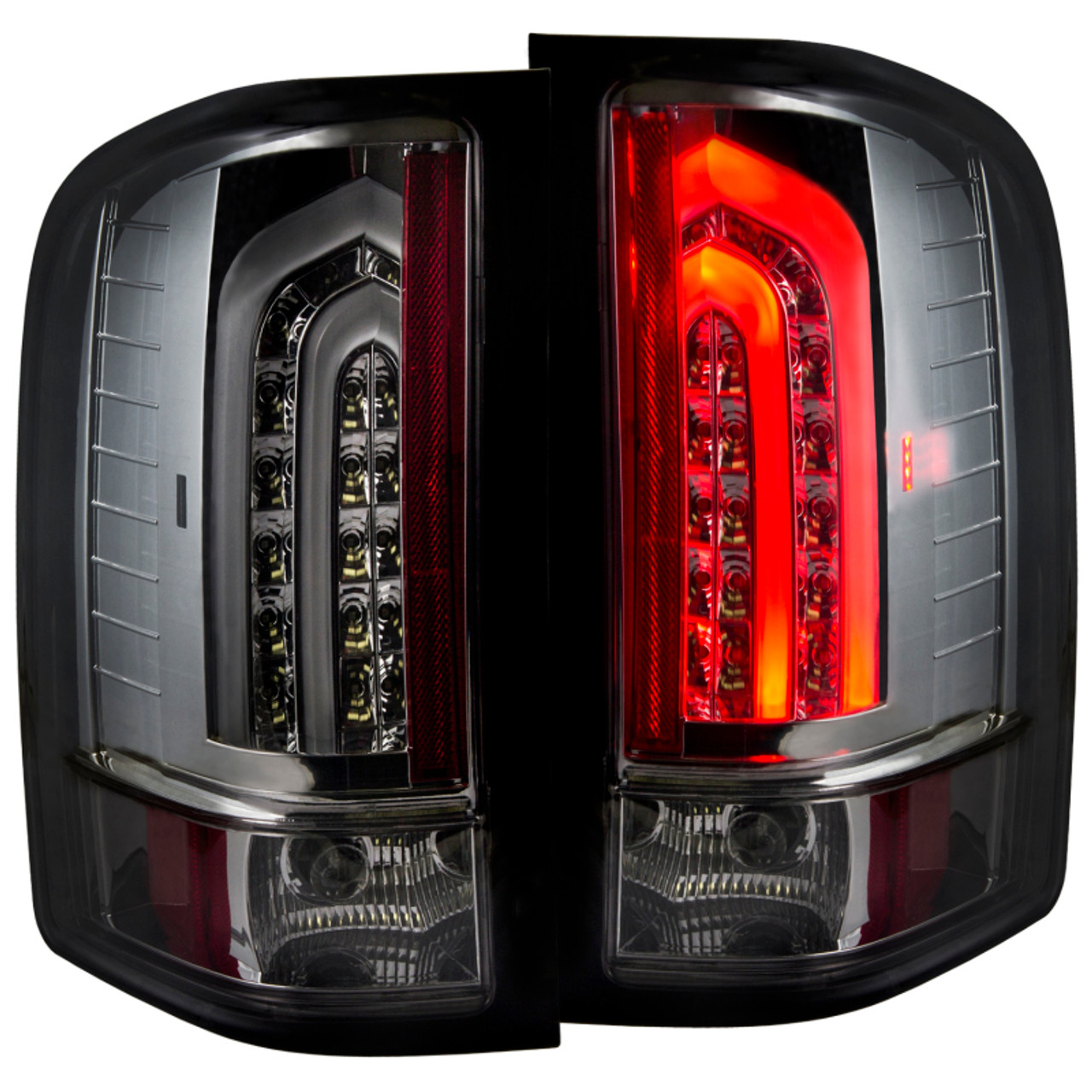 ANZO 2007-2013 Chevrolet Silverado 1500 LED Taillights Smoke G2 - 311226