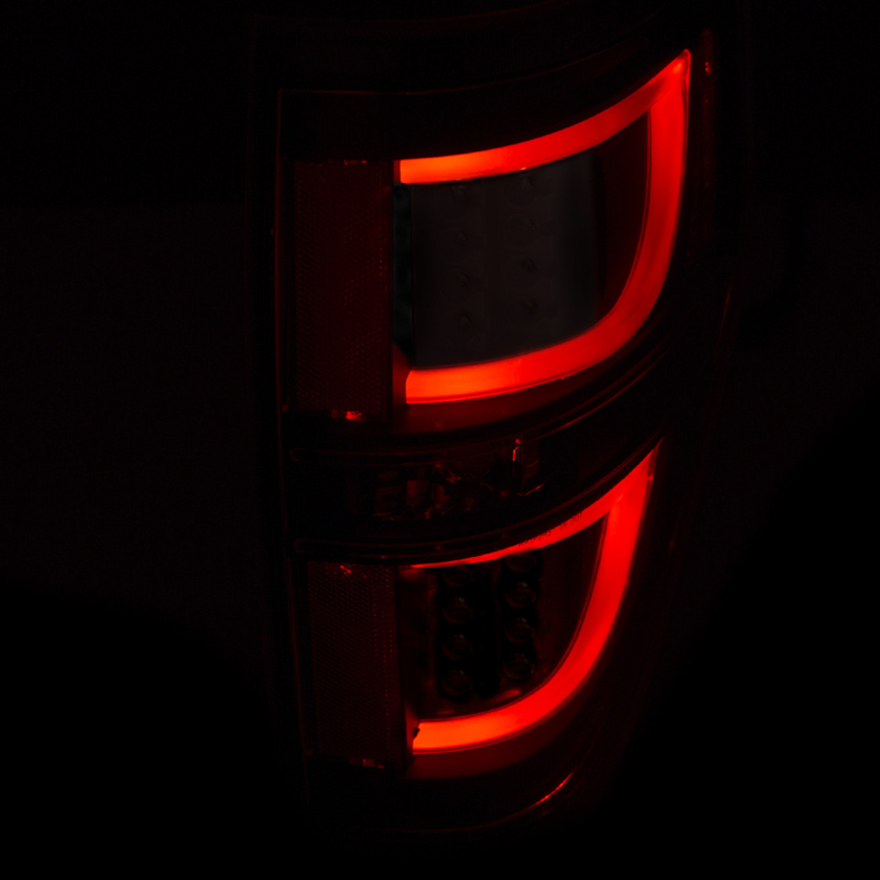 ANZO 2009-2013 Ford F-150 LED Taillights Black - 311257