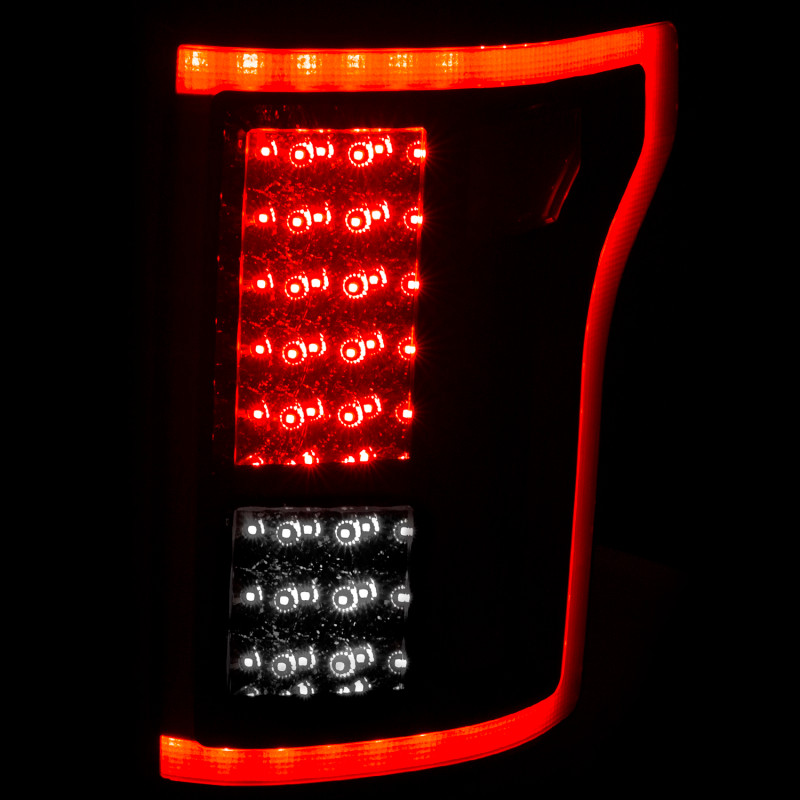 ANZO 2015-2016 Ford F-150 LED Taillights Red/Smoke - 311263