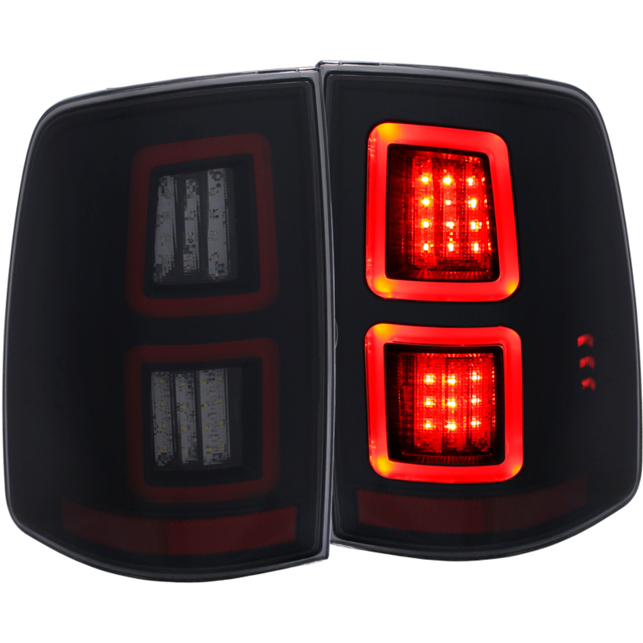 ANZO LED Smoke 13-17 Dodge Ram 1500/2500/3500 LED Taillights Smoke - 311274