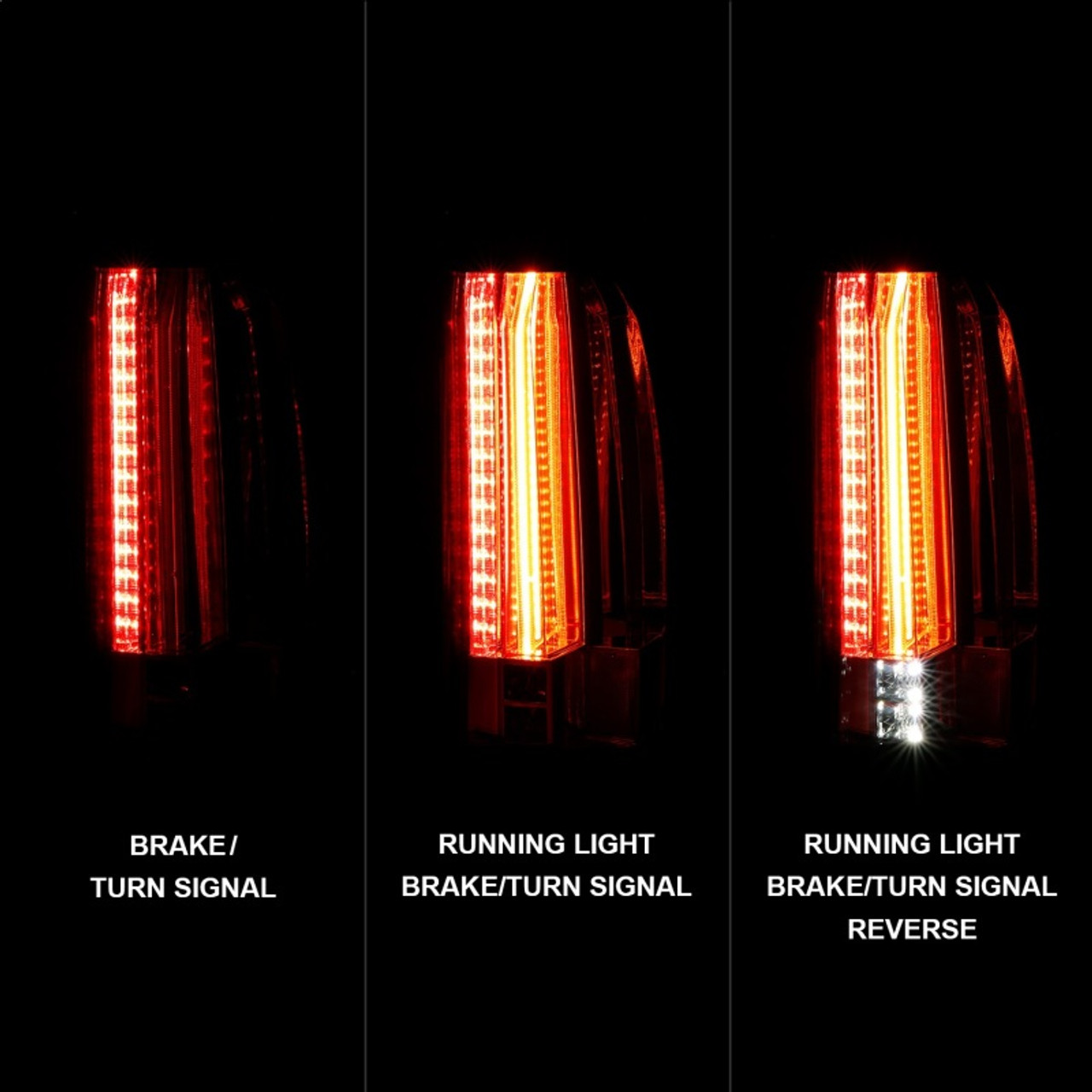 ANZO 2015-2017 Chevrolet Suburban/Tahoe LED Taillights Smoke - 311279