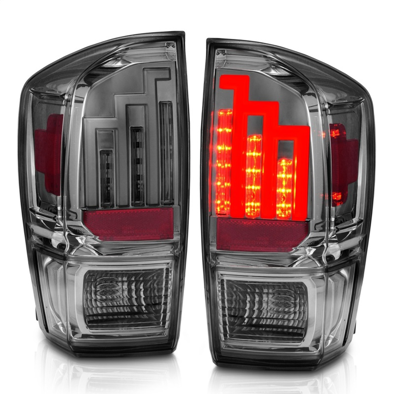ANZO 2016-2017 Toyota Tacoma LED Taillights Smoke - 311282
