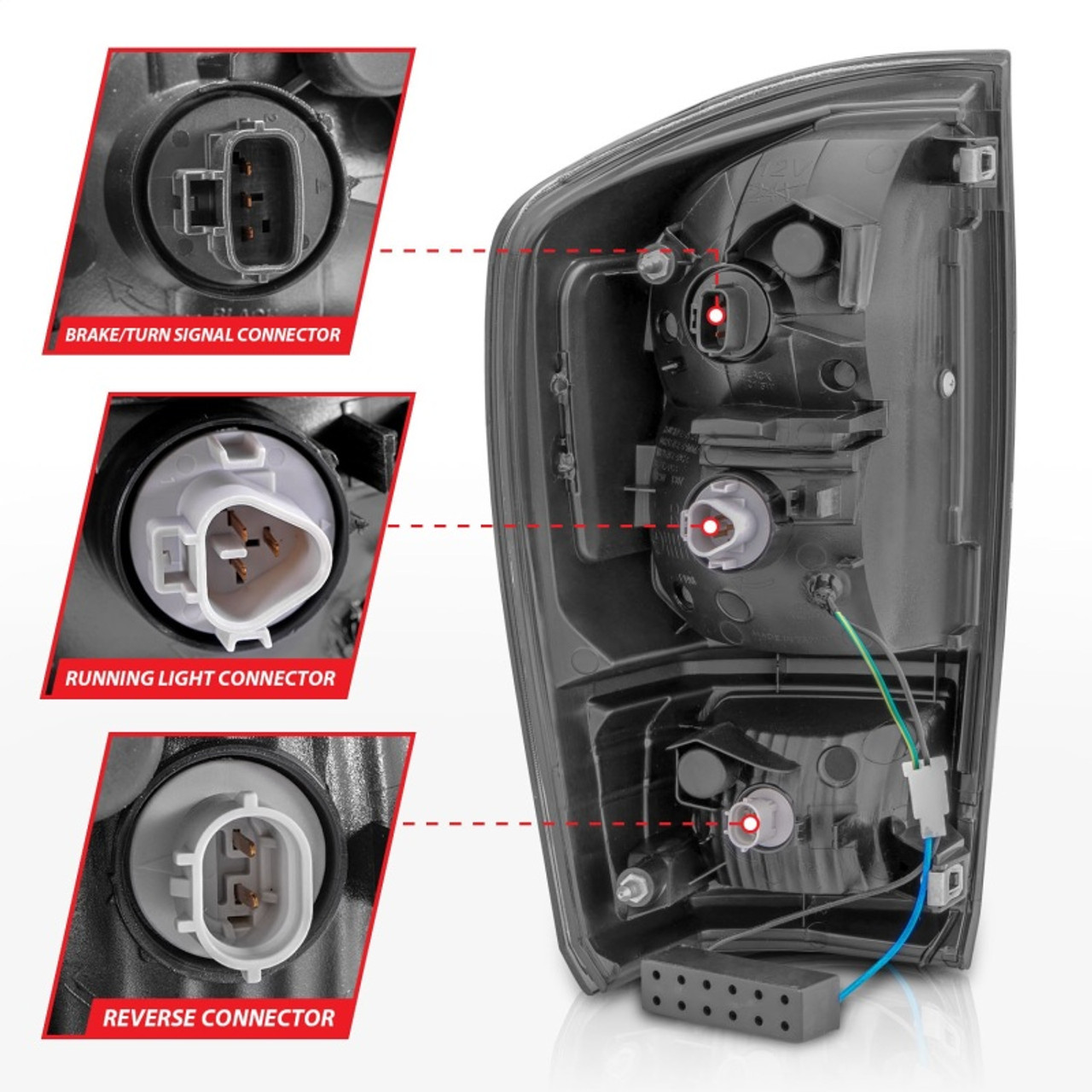 ANZO 2016-2017 Toyota Tacoma LED Taillights Smoke - 311282