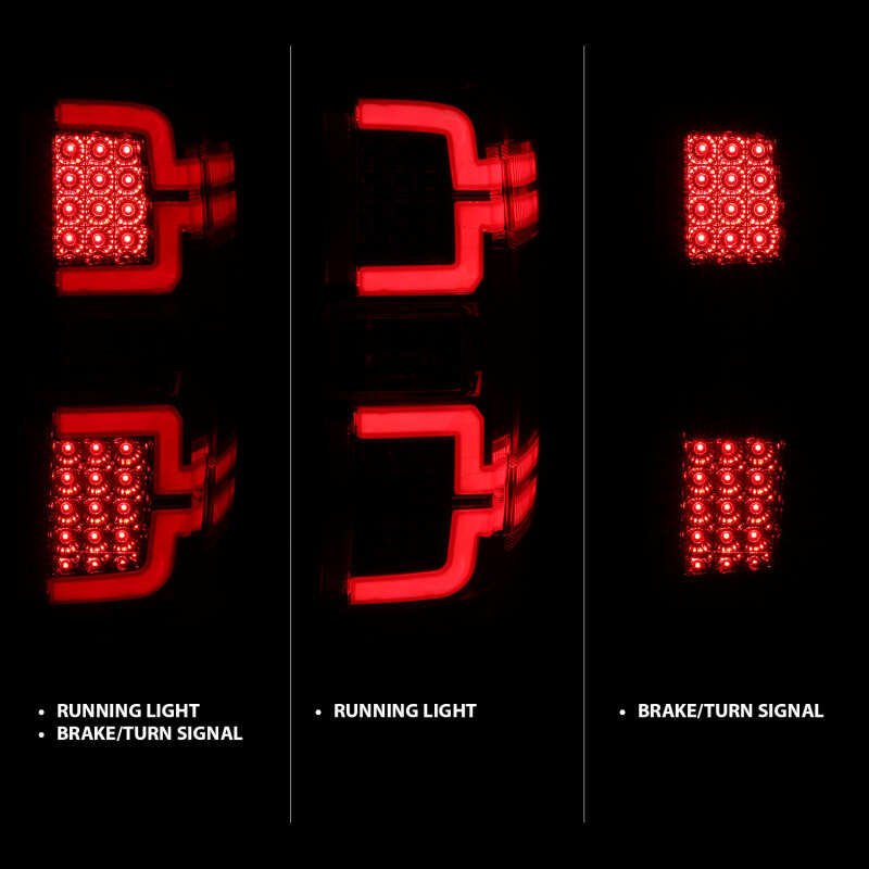 ANZO 2014-2018 Chevy Silverado 1500 LED Taillights Chrome - 311291