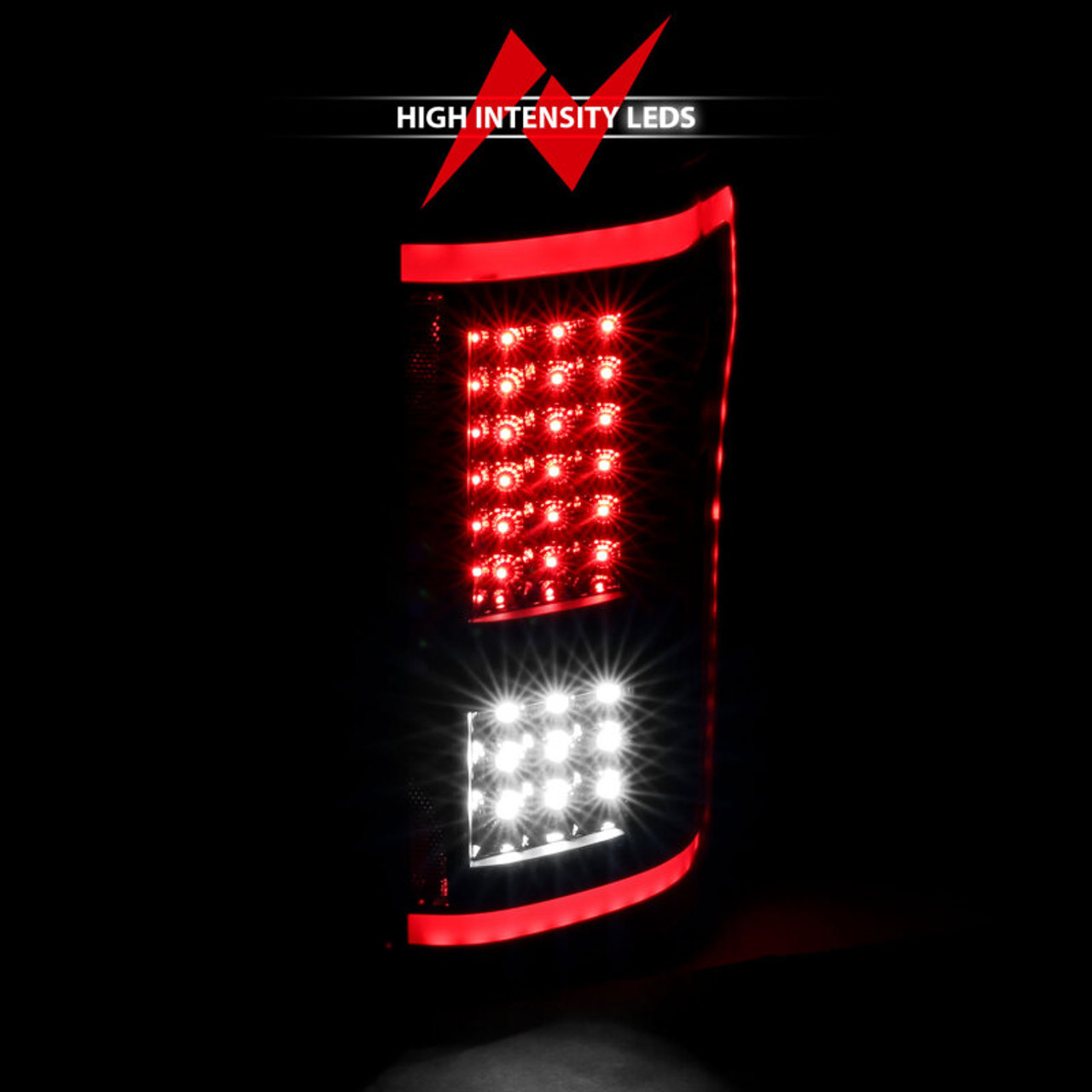 ANZO 15-17 Ford F-150 LED Taillights Black w/ Sequential - 311293