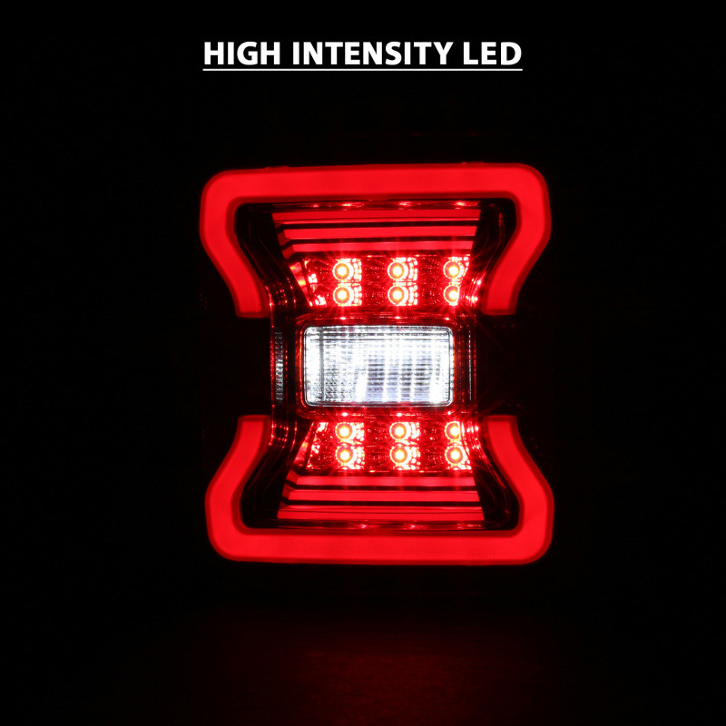 ANZO 18-19 Jeep Wrangler JL LED Taillights Black - 311295