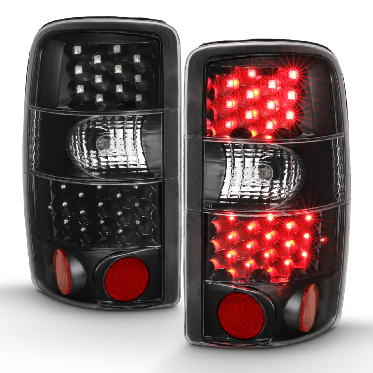 ANZO 2000-2006 Chevrolet Tahoe Led Taillights Black/Clear - 311298