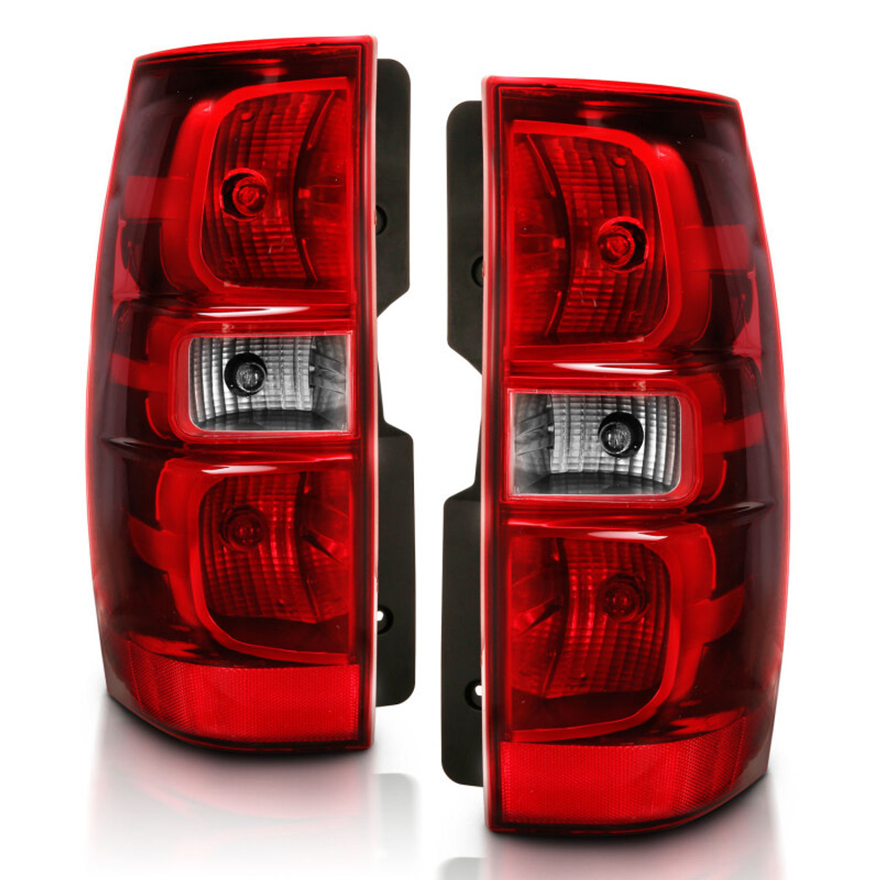 ANZO 2007-2014 Chevy Tahoe Taillight Red/Clear Lens (OE Replacement) - 311304