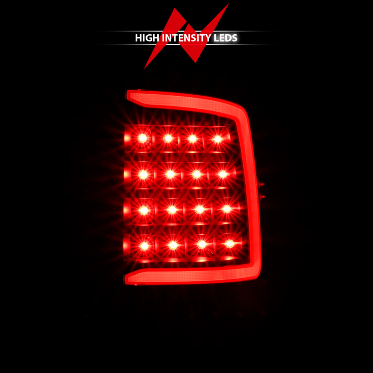 ANZO 2009-2018 Dodge Ram 1500 LED Taillight Plank Style Black w/Clear Lens - 311318