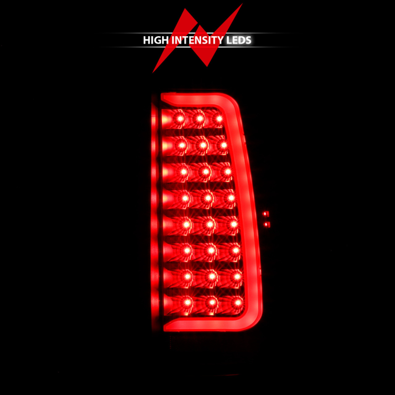 ANZO 2007-2014 Chevy Tahoe LED Taillight Plank Style Black w/Clear Lens - 311321