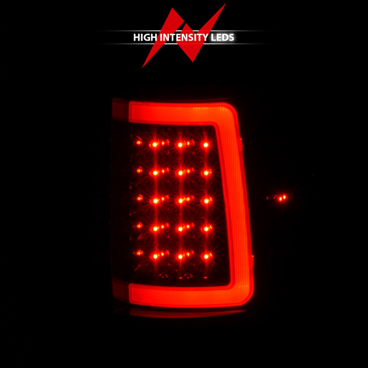 ANZO 2004-2006 Ford F-150 LED Tail Lights w/ Light Bar Black Housing Clear Lens - 311342