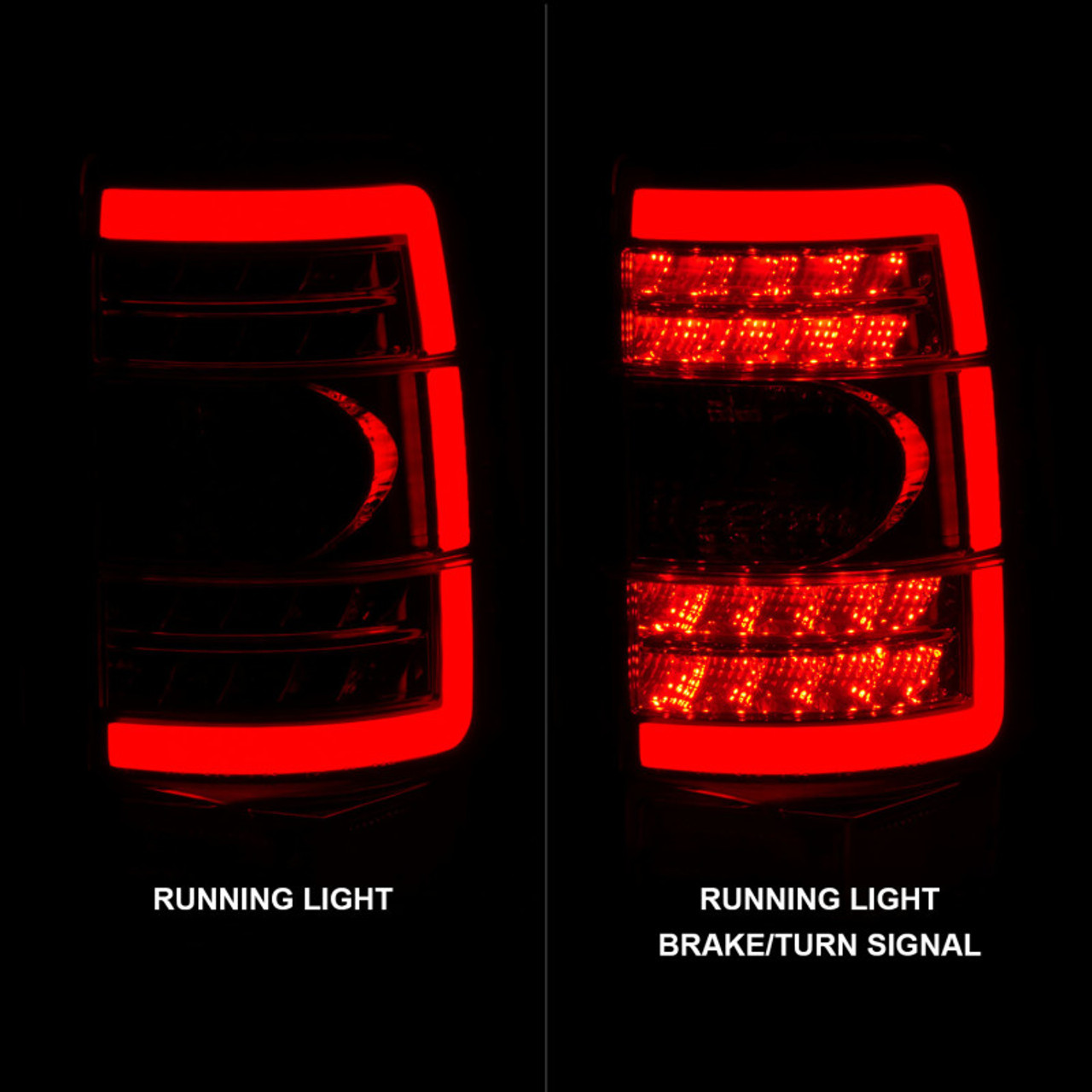ANZO 2000-2006 Chevrolet Tahoe LED Tail Lights w/ Clear Lens Black Housing - 311362