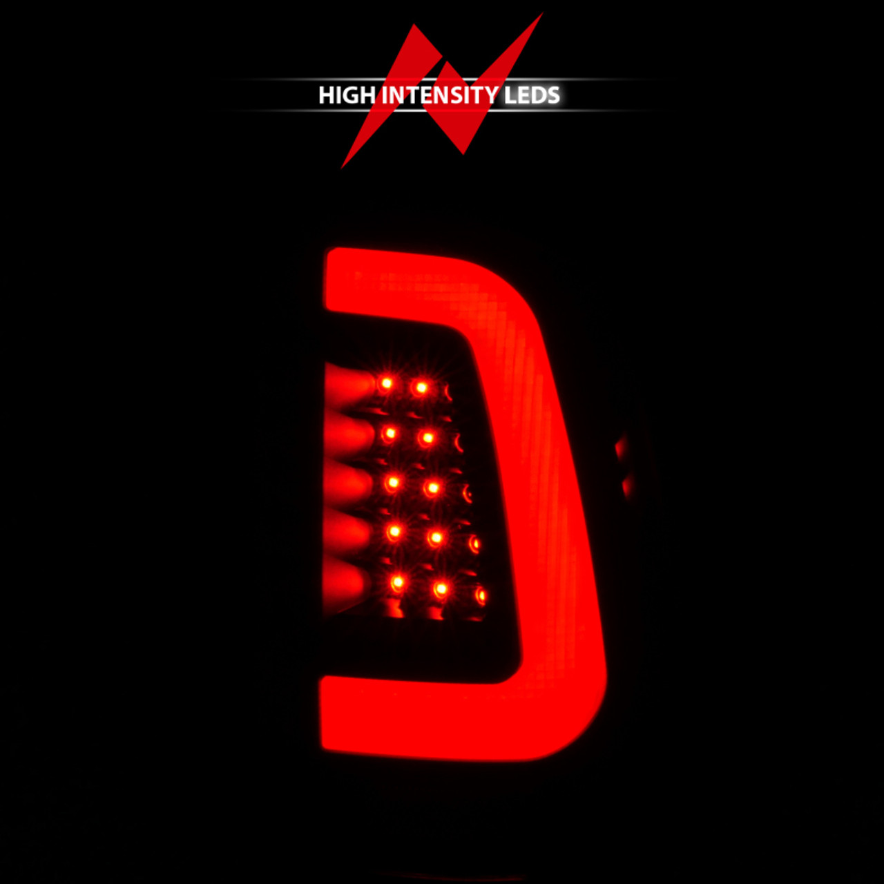 ANZO 2008-2016 Ford  F-250  LED Tail w/ Lights Bar Black Housing Smoke Lens - 311379