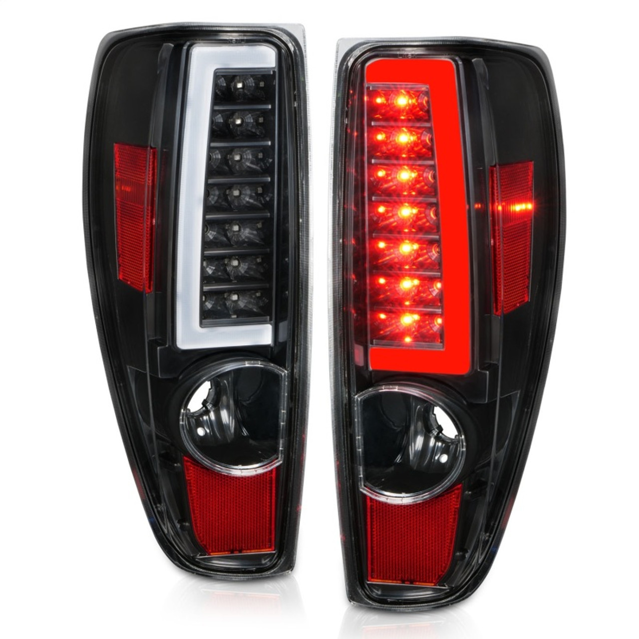 ANZO 2004-2012 Chevrolet Colorado/ GMC Canyon LED Tail Lights w/ Light Bar Black Housing - 311382