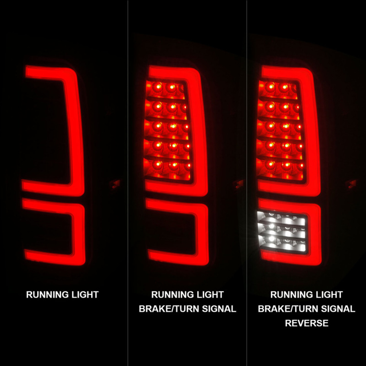 ANZO 2014-2021 Toyota Tundra LED Taillights Black Housing/Clear Lens - 311436