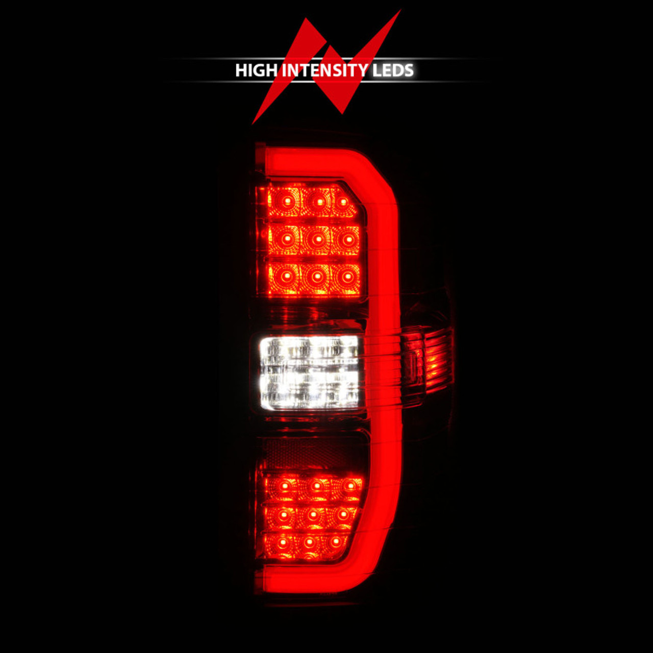 ANZO 14-18 GMC Sierra 1500 LED Taillights Red/Clear - 311466
