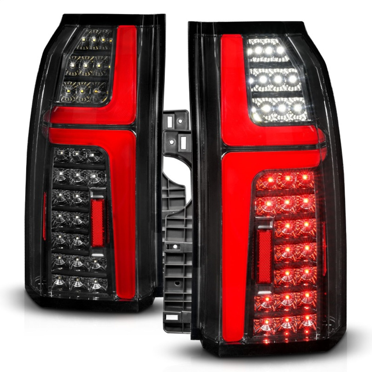ANZO 15-20 Chevrolet Tahoe Sequential LED Tube Taillights Black - 311467