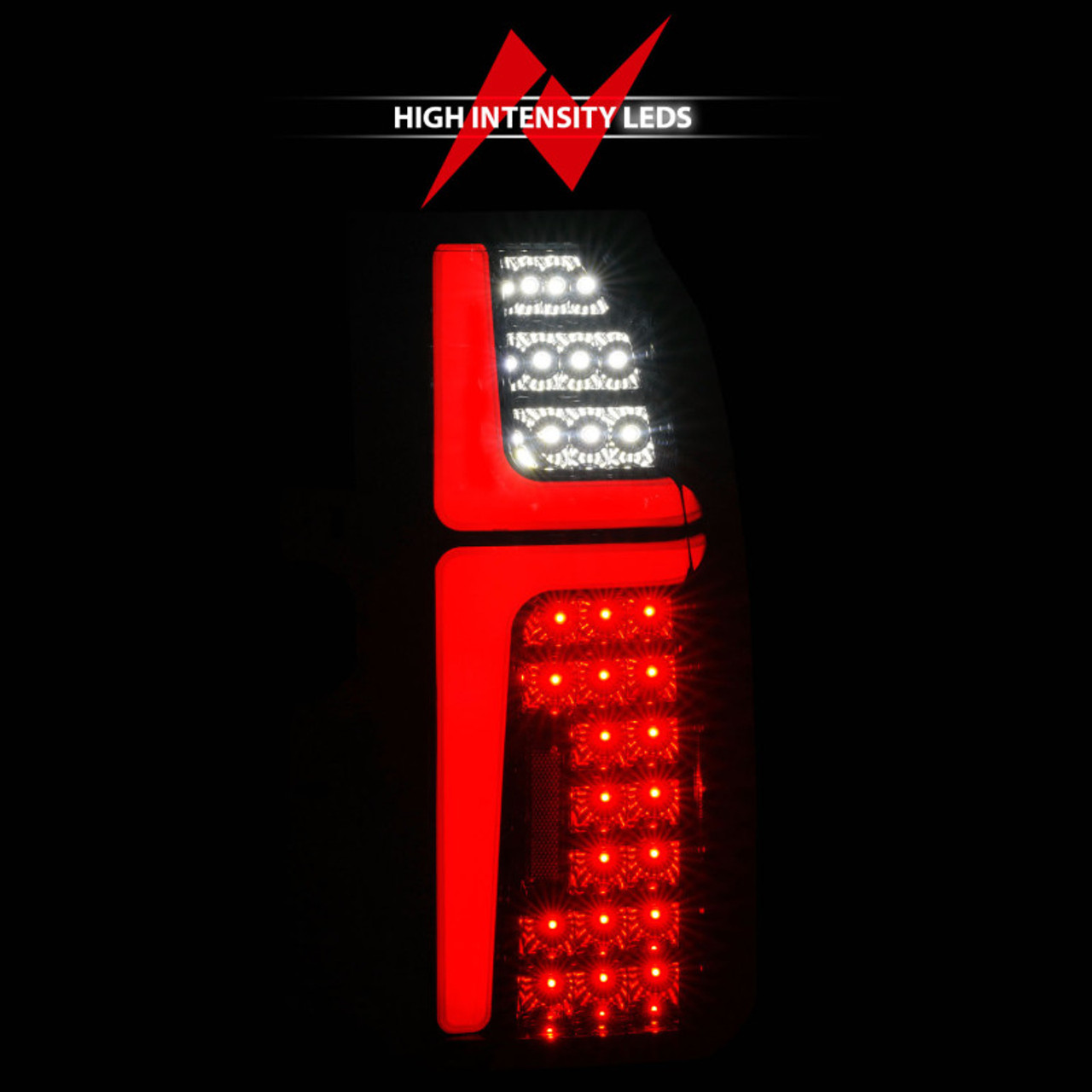 ANZO 15-20 Chevrolet Tahoe Sequential LED Tube Taillights Black - 311467