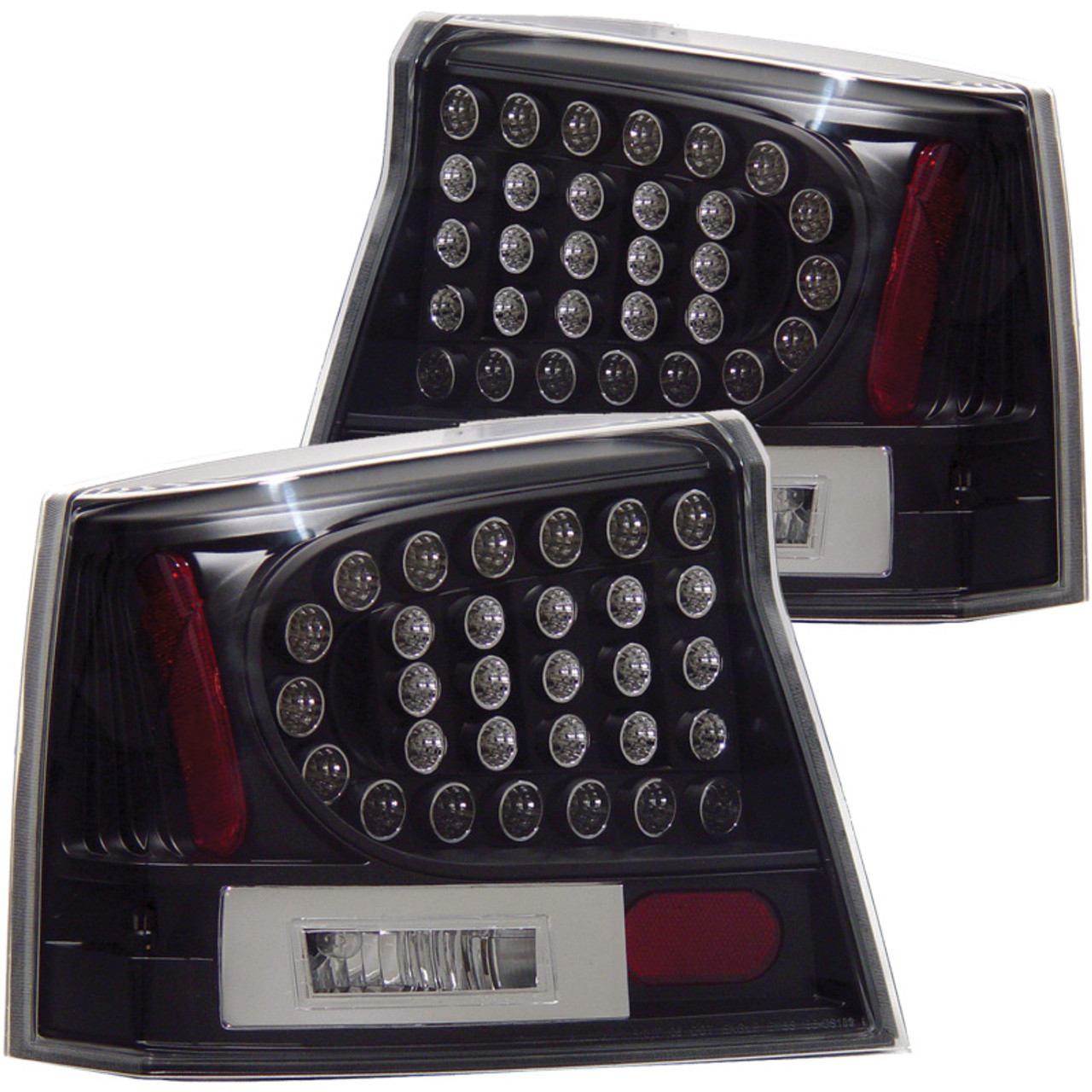 ANZO 2006-2008 Dodge Charger LED Taillights Black - 321014