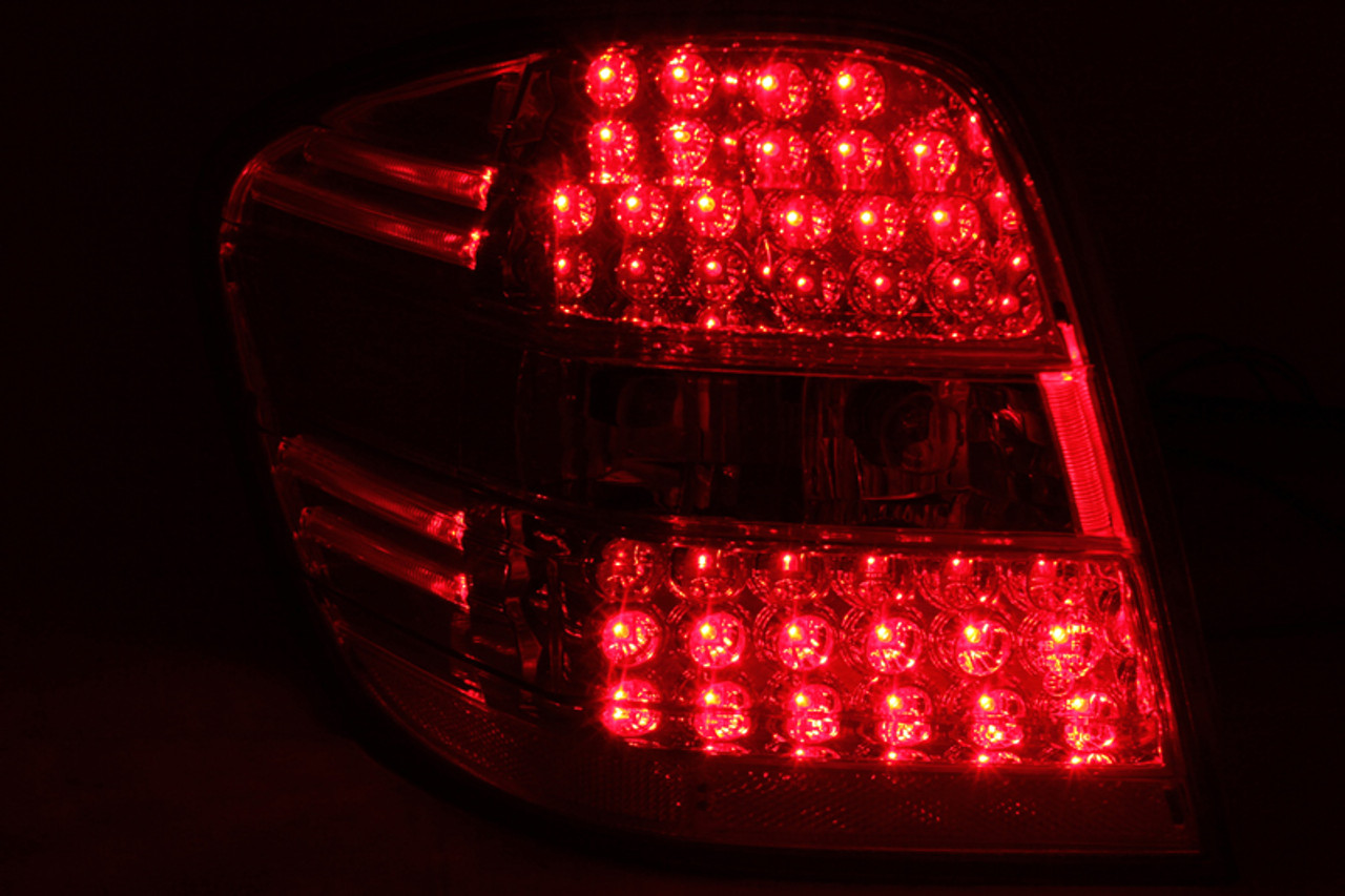 ANZO 2006-2007 Mercedes Benz M Class W164 LED Taillights Red/Clear - 321053