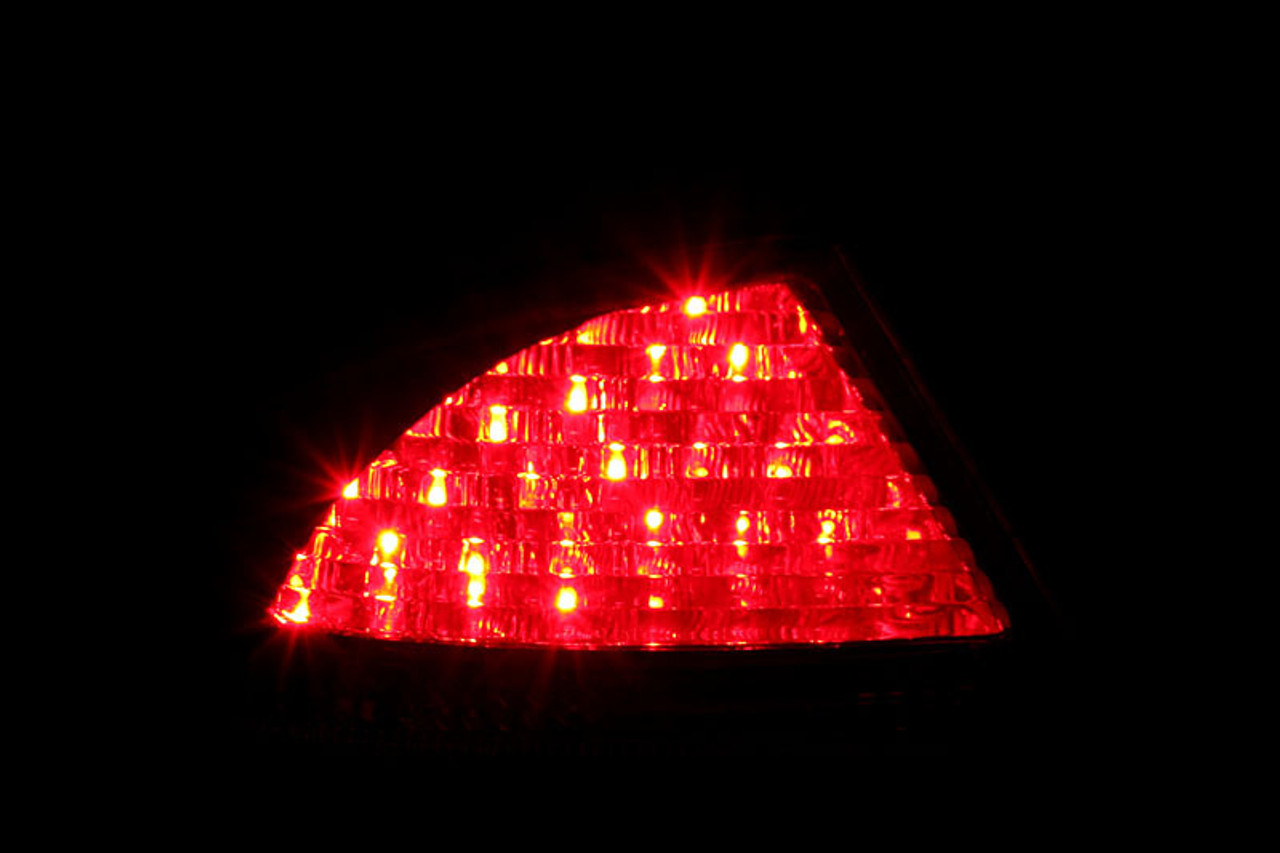 ANZO 2000-2005 Mercedes Benz S Class W220 LED Taillights Red/Smoke - 321122