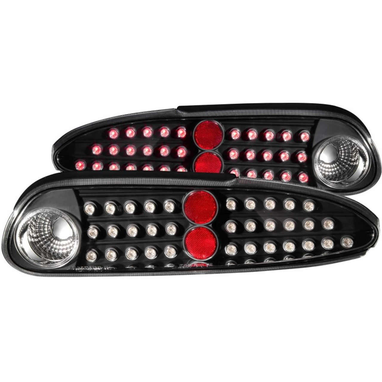 ANZO 1993-2002 Chevrolet Camaro LED Taillights Black - 321133
