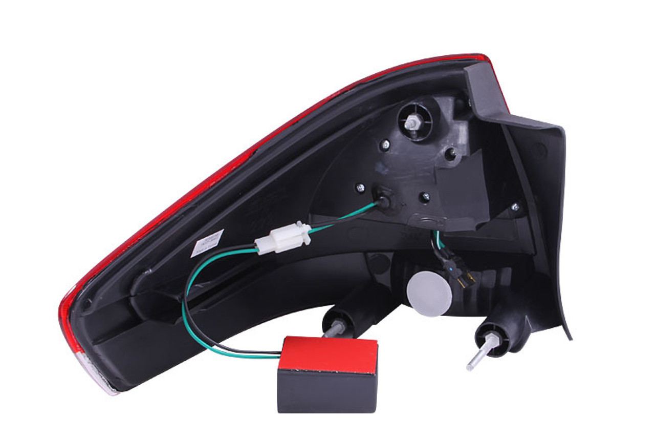 ANZO 2008-2011 Ford Focus LED Taillights Red/Clear - 321197