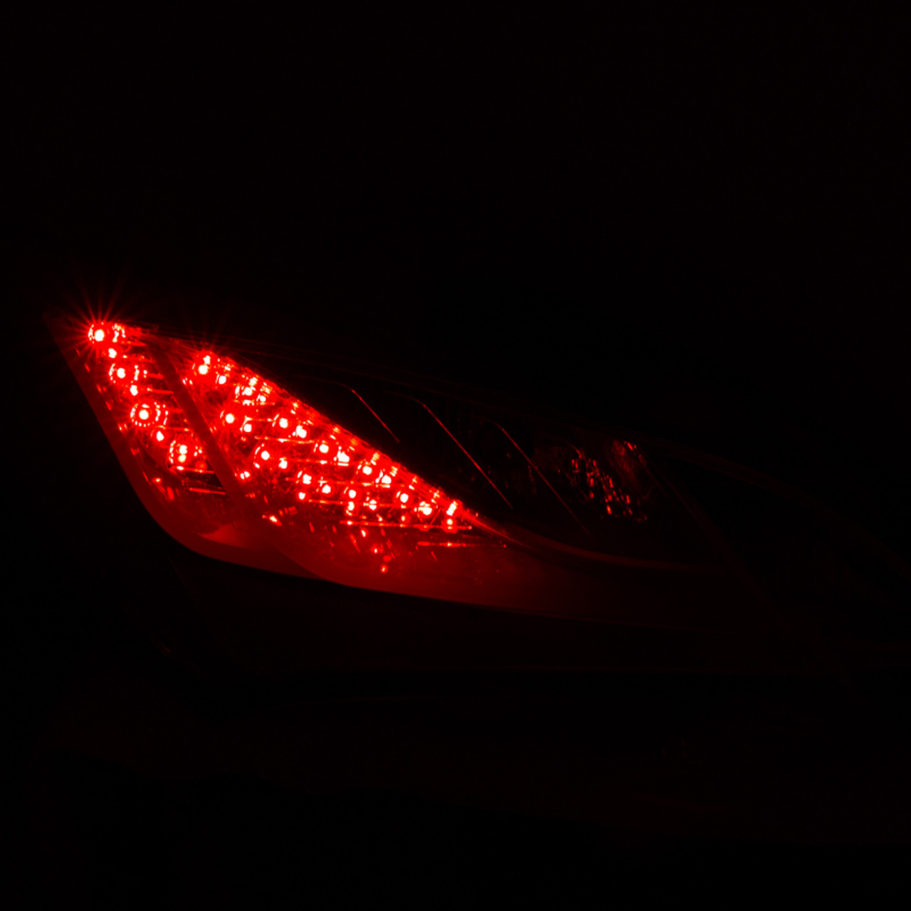 ANZO 2010-2013 Hyundai Genesis LED Taillights Red/Clear - 321334