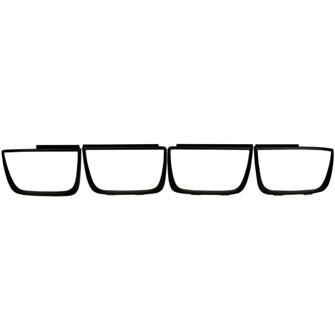 ANZO Taillight Bezels 2010-2013 Chevrolet Camaro Taillight Bezels - 4pc Flat Black - 351001
