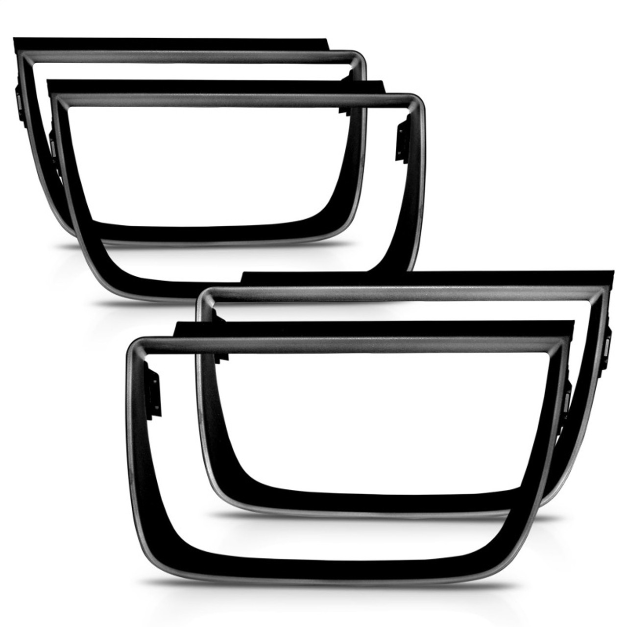 ANZO Taillight Bezels 2010-2013 Chevrolet Camaro Taillight Bezels - 4pc Flat Black - 351001