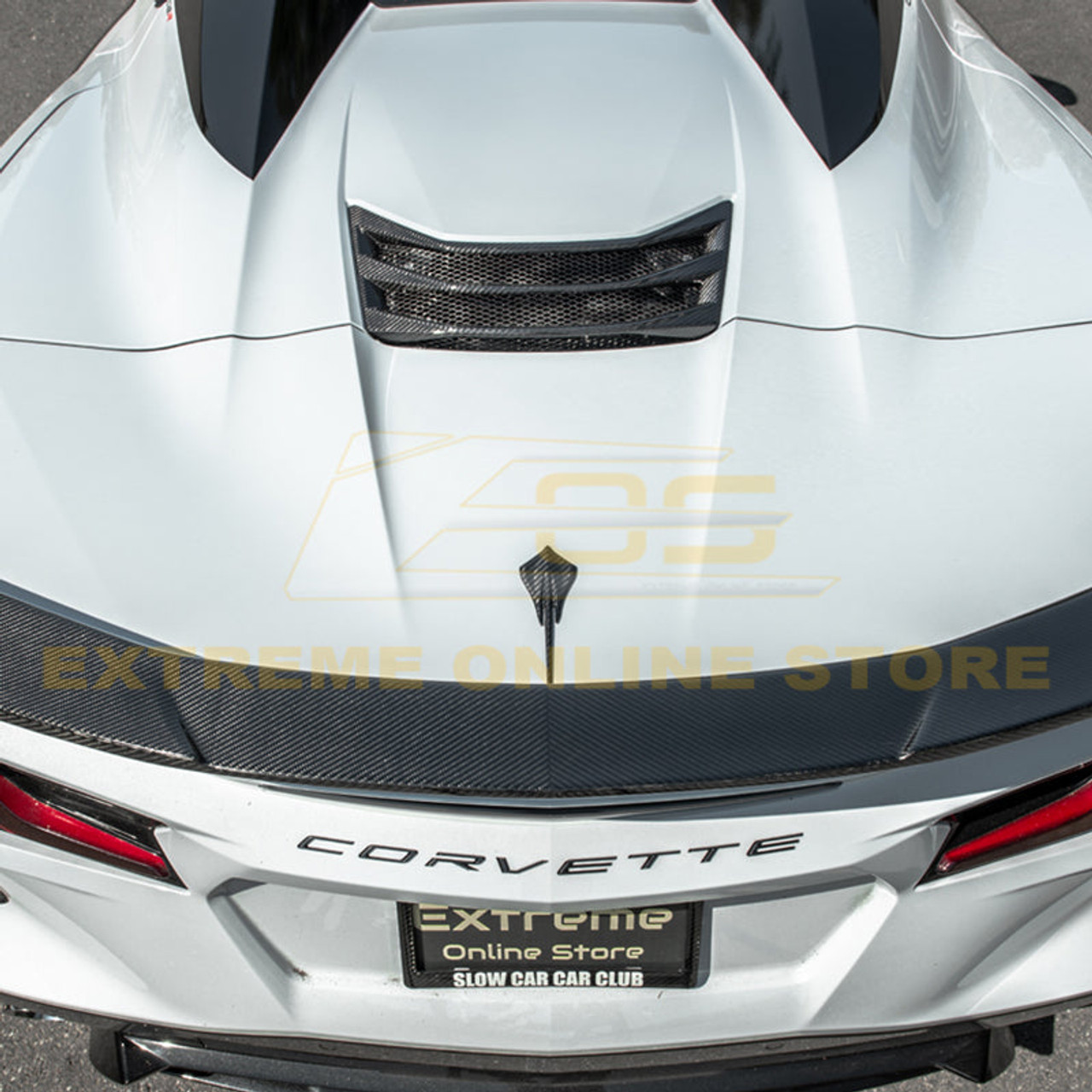 EOS Carbon Fiber Rear Hatch Vent - C8 Corvette Convertible