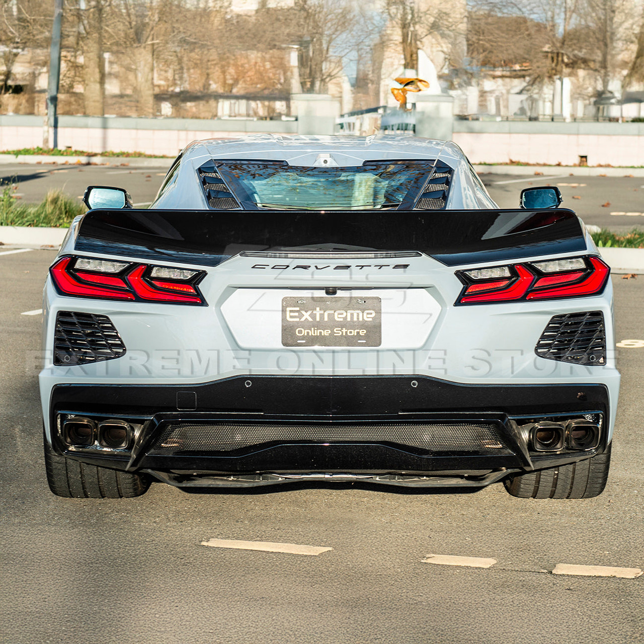 EOS Ducktail Rear Spoiler - Gloss Black - C8 Corvette (SPOILER-380-V2-ABS) EOS Ducktail Rear Spoiler - Gloss Black - C8 Corvette (SPOILER-380-V2-ABS)